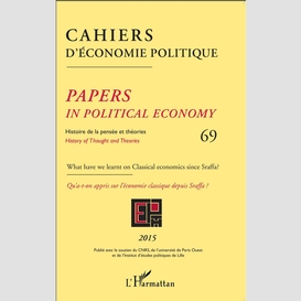 Cahiers d'économie politique 69