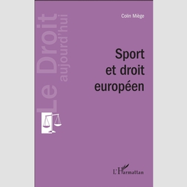 Sport et droit européen