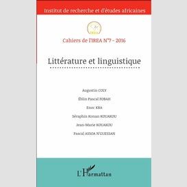 Littérature et linguistique