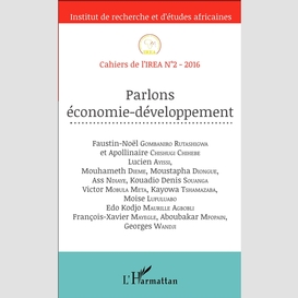 Parlons économie-développement