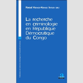 La recherche en criminologie en république démocratique du congo