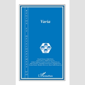 Varia (région et développement 45)