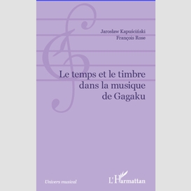 Temps et le timbre dans la musique de gagaku