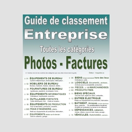 Guide de classement. entreprise. de vos photos-factures. 15 catégories d'équipements. version pdf imprimable.