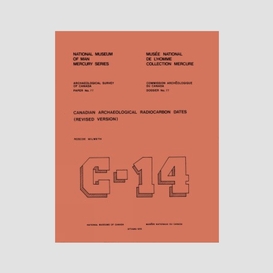 Canadian archaeological radiocarbon dates