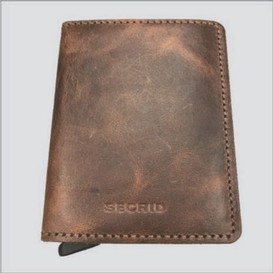 Porte-carte/protect.brun vintage secrid