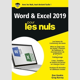 Word et excel 2019 pour les nuls