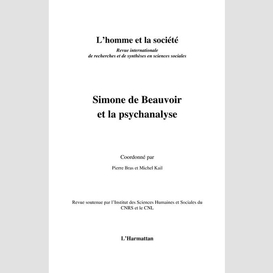 Simone de beauvoir et la psychanalyse