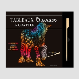 Tableaux chevaux - a gratter