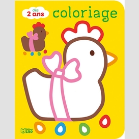 Coloriage des 2 ans (poule)