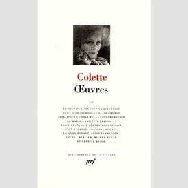 Oeuvres t.4 colette