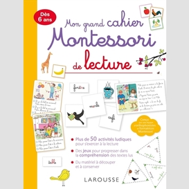 Mon grand cahier montessori de lecture