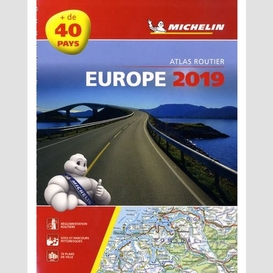 Europe 2019 -atlas routier spirale