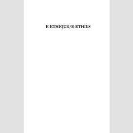 E-ethique / e-ethics