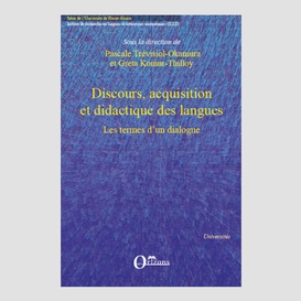 Discours, acquisition et didactique des