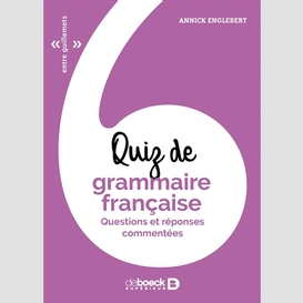 Quiz de grammaire francaise